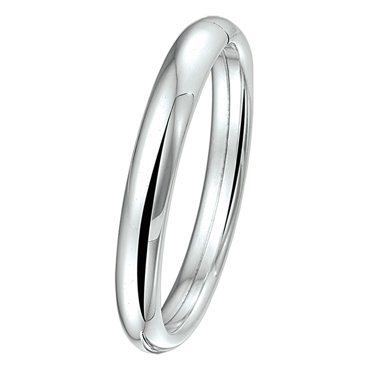 Fantasy Collection Bangle dop 10 mm ovale buis zilver