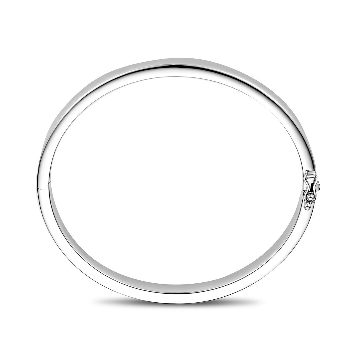 Bangle scharnier 7 mm vlakke buis zilver