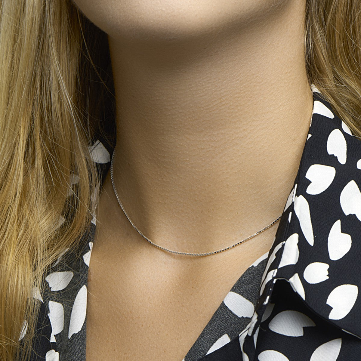 Fantasy Collection Collier venetiaans 1,2 mm zilver