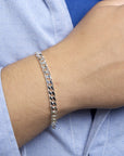Zilveren Armband geslepen gourmet 6 mm - 1001778 - PansiteNederland.nl