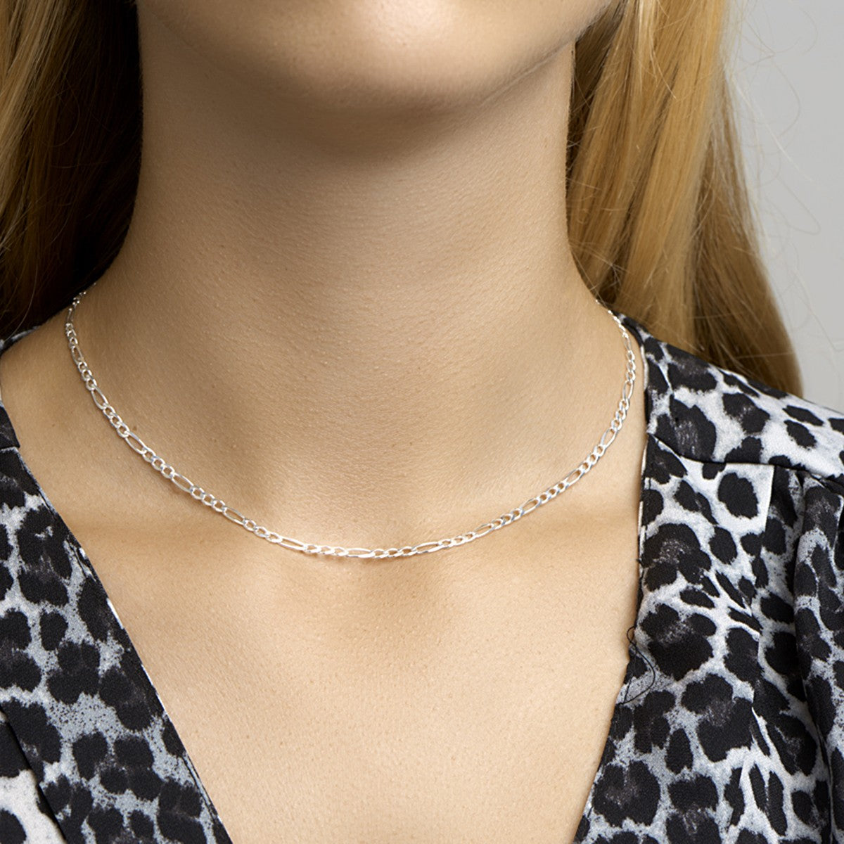 Fantasy Collection Collier figaro zilver