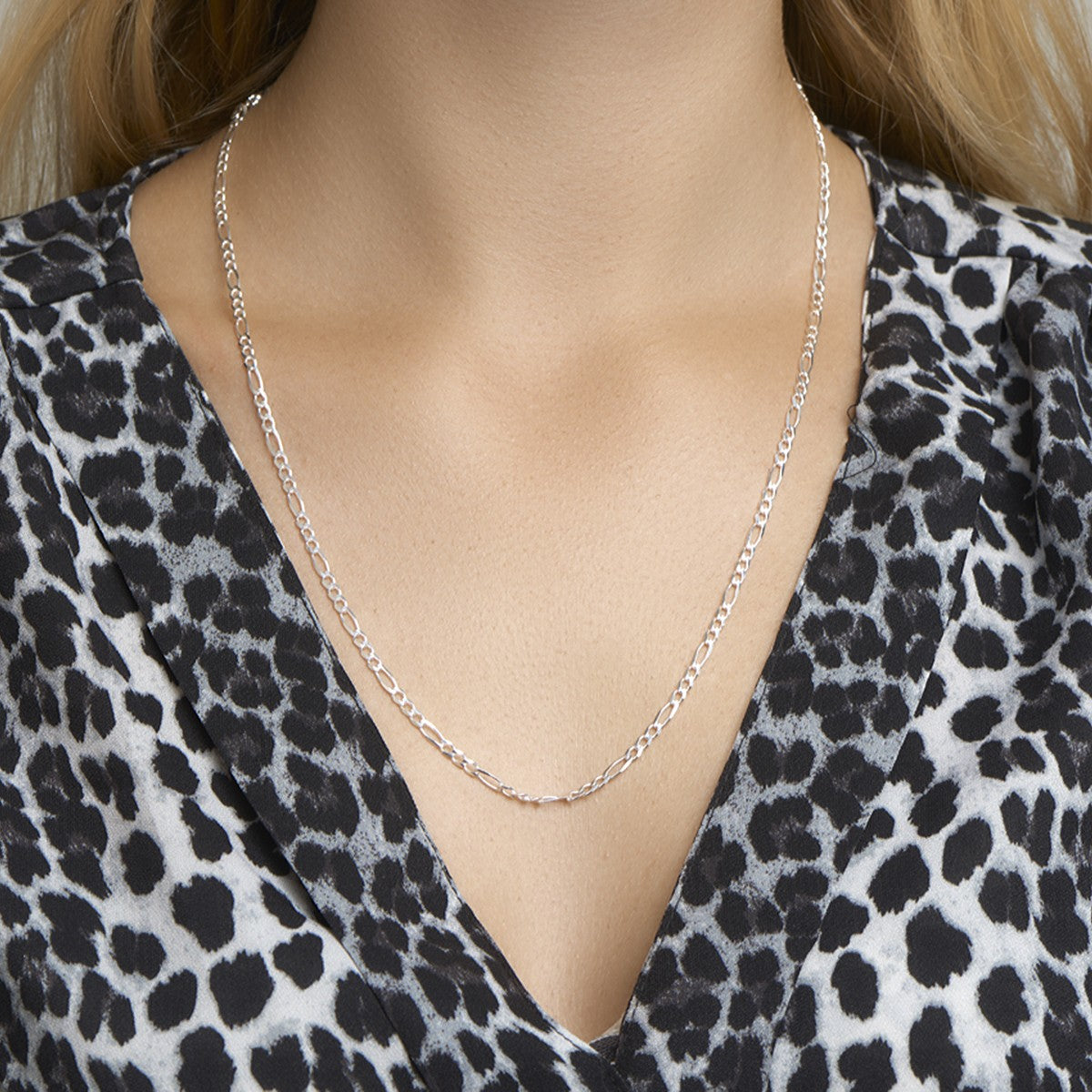 Fantasy Collection Collier figaro zilver