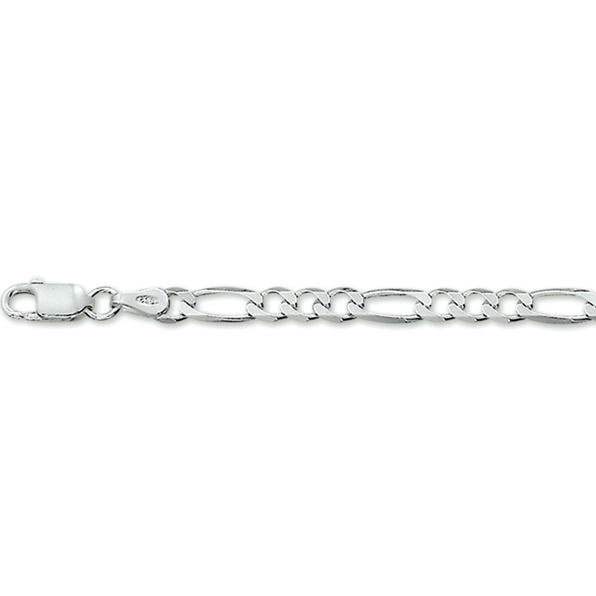 Fantasy Collection Collier figaro 4,0 mm zilver