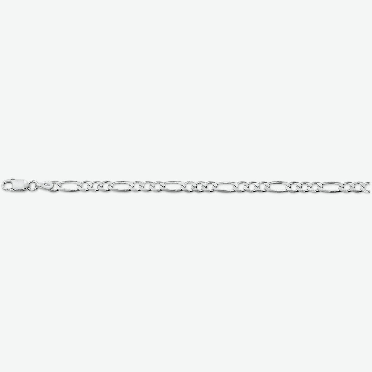 Fantasy Collection Collier figaro 4,0 mm zilver