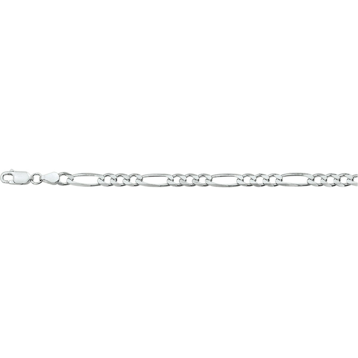 Fantasy Collection Collier figaro 4,9 mm zilver
