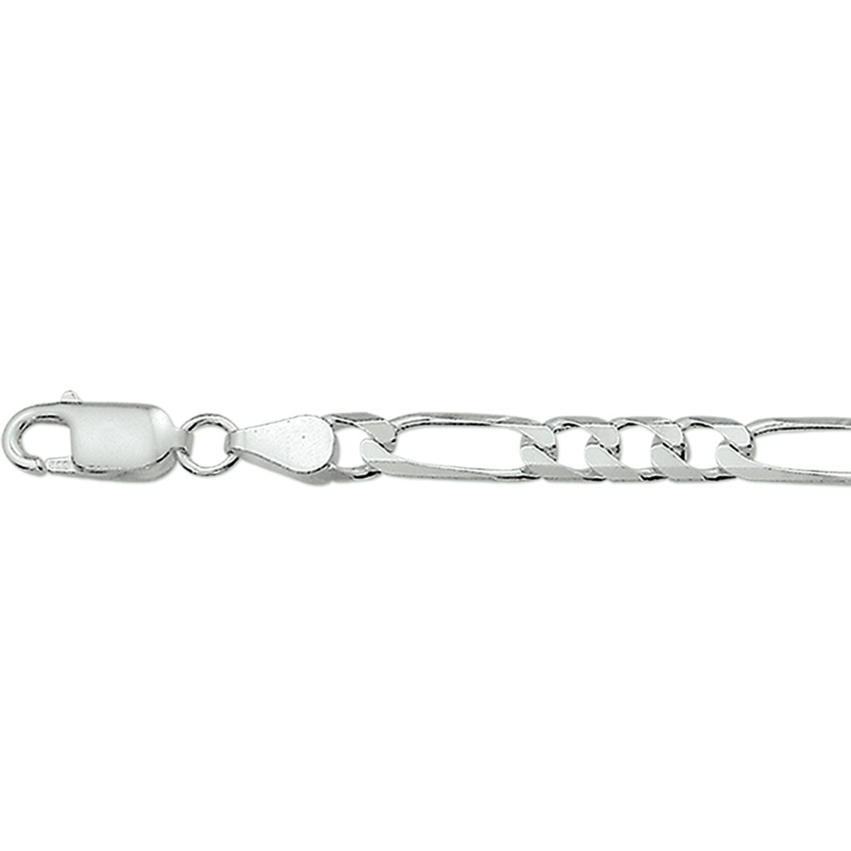 Fantasy Collection Collier figaro 5,1 mm zilver