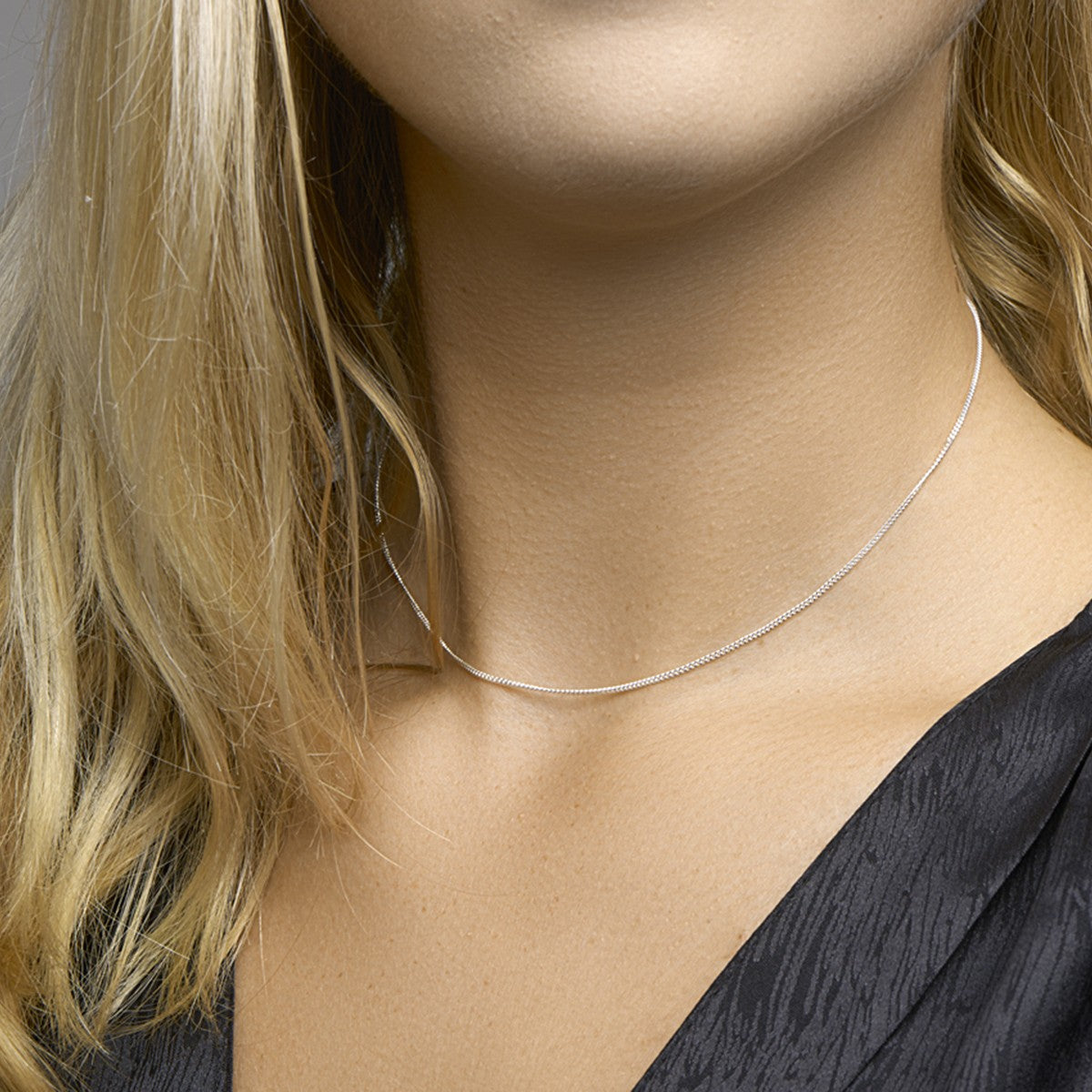 Fantasy Collection Collier gourmette 1,2 mm zilver