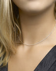 Zilveren collier gourmette 4-zijdes geslepen 1,2 mm 1018545 - PansiteNederland.nl