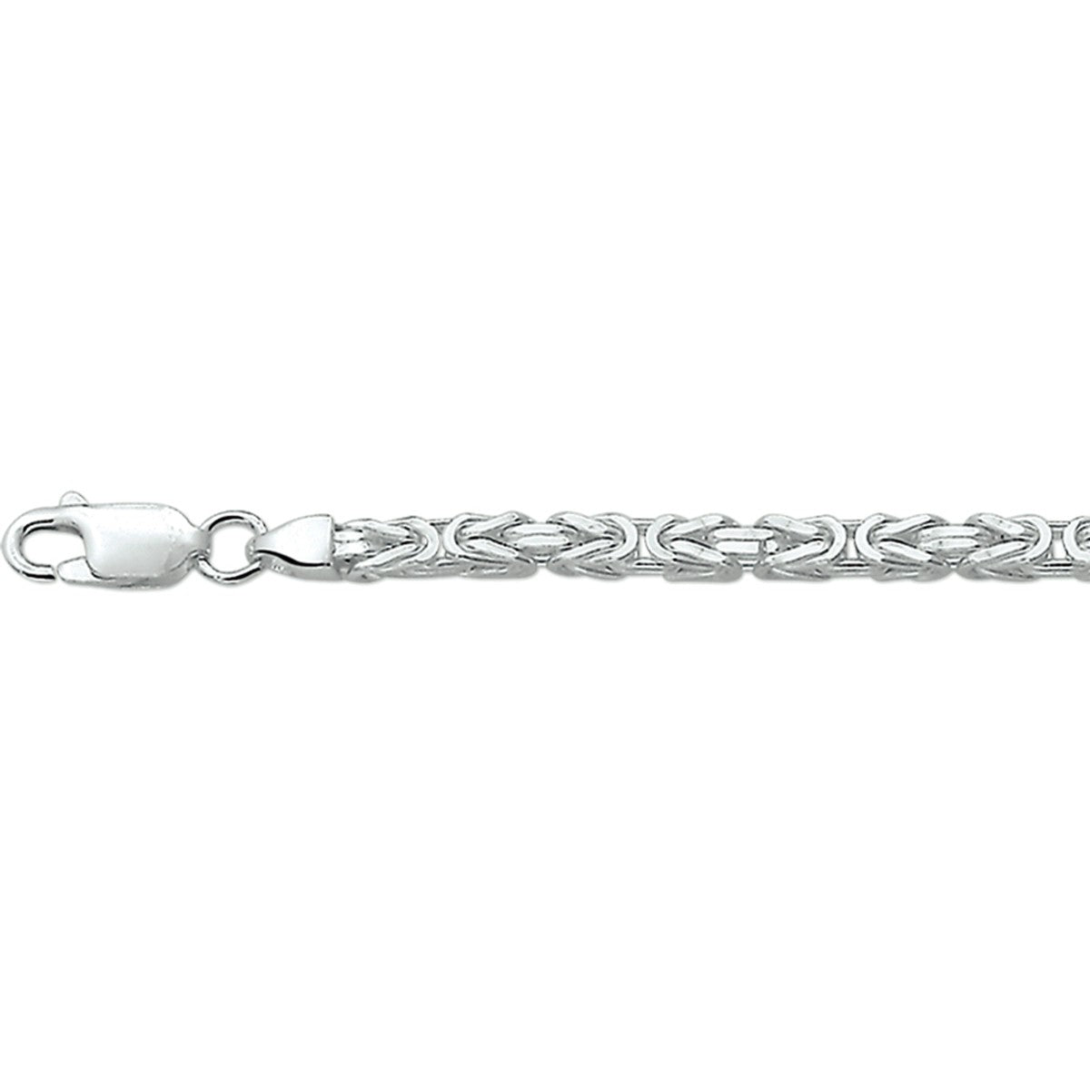 Fantasy Collection Konings 3,0 mm zilver halsketting