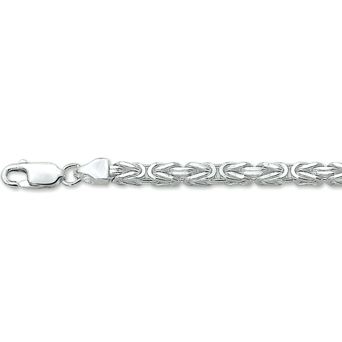 Fantasy Collection Konings 3,5 mm zilver halsketting