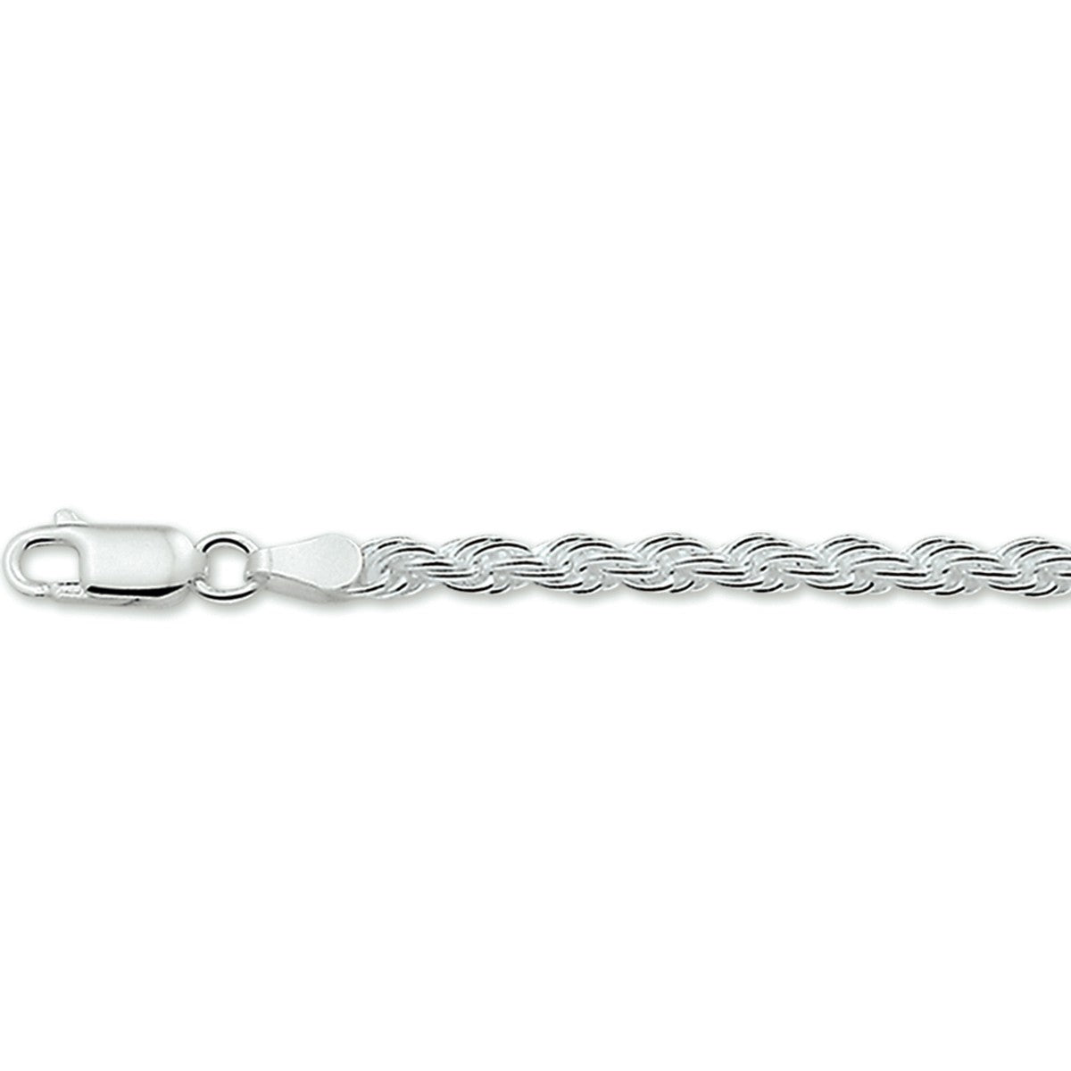 Fantasy Collection Collier koord 3,5 mm zilver