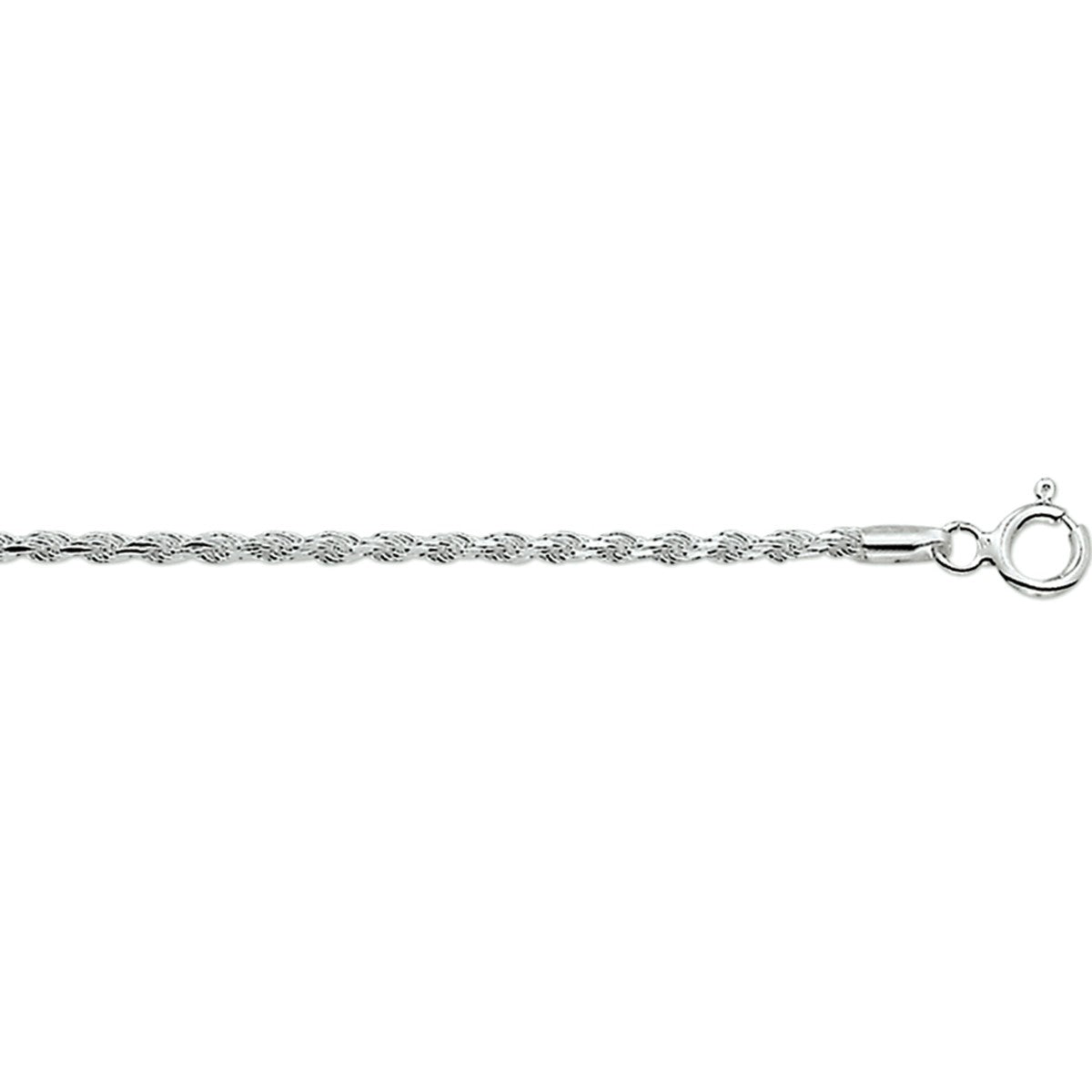Fantasy Collection Collier koord gediamanteerd 1,9 mm zilver
