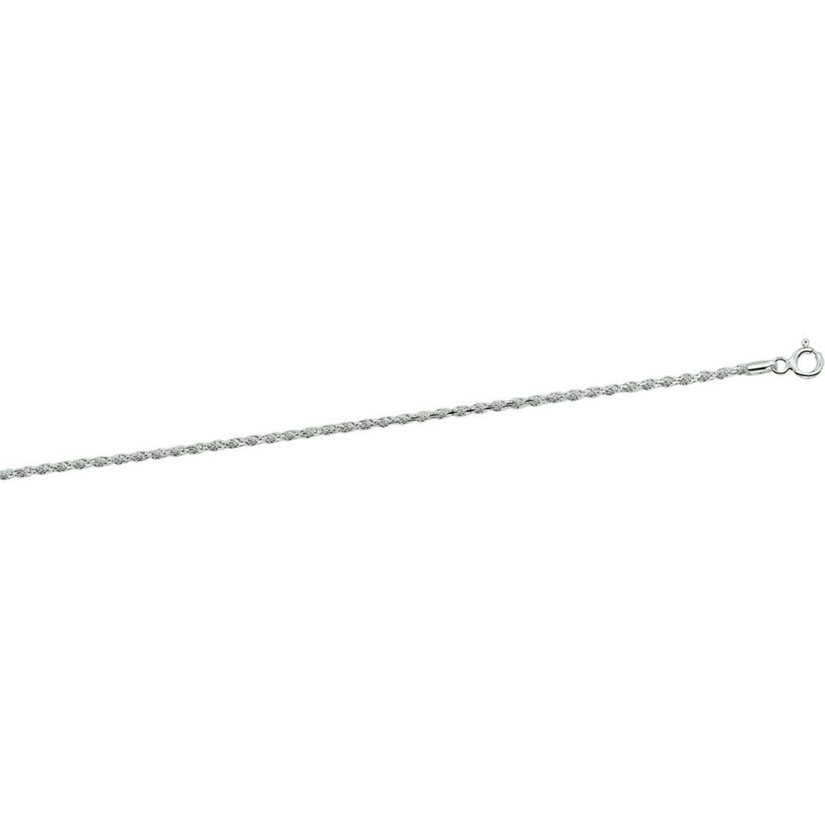 Fantasy Collection Collier koord gediamanteerd 1,9 mm zilver