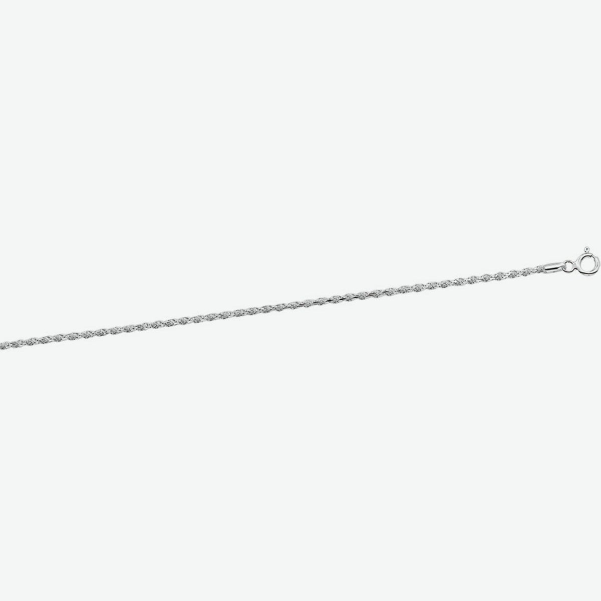 Fantasy Collection Collier koord gediamanteerd 1,9 mm zilver