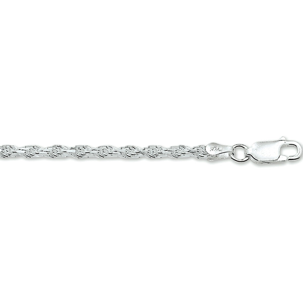Fantasy Collection Armband koord gediamanteerd 2,2 mm zilver