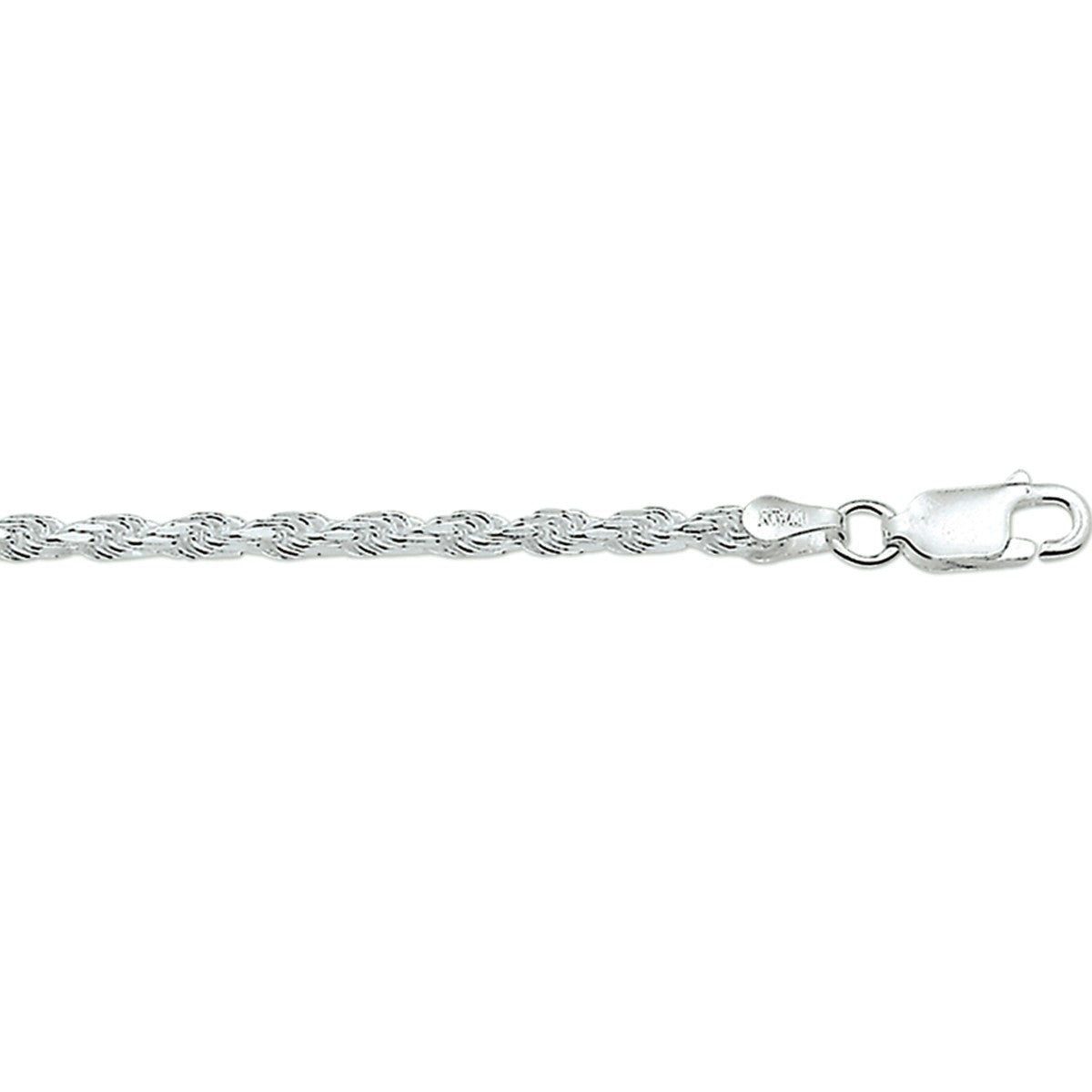 Fantasy Collection Collier koord gediamanteerd 2,2 mm zilver