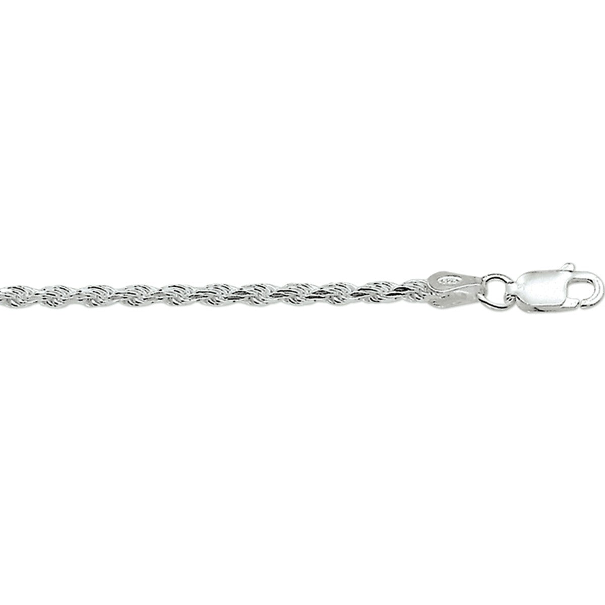 Fantasy Collection Collier koord gediamanteerd 2,8 mm zilver