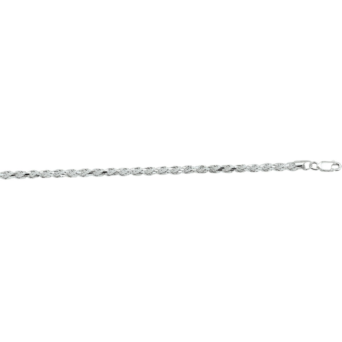 Fantasy Collection Armband koord gediamanteerd 3,2 mm zilver