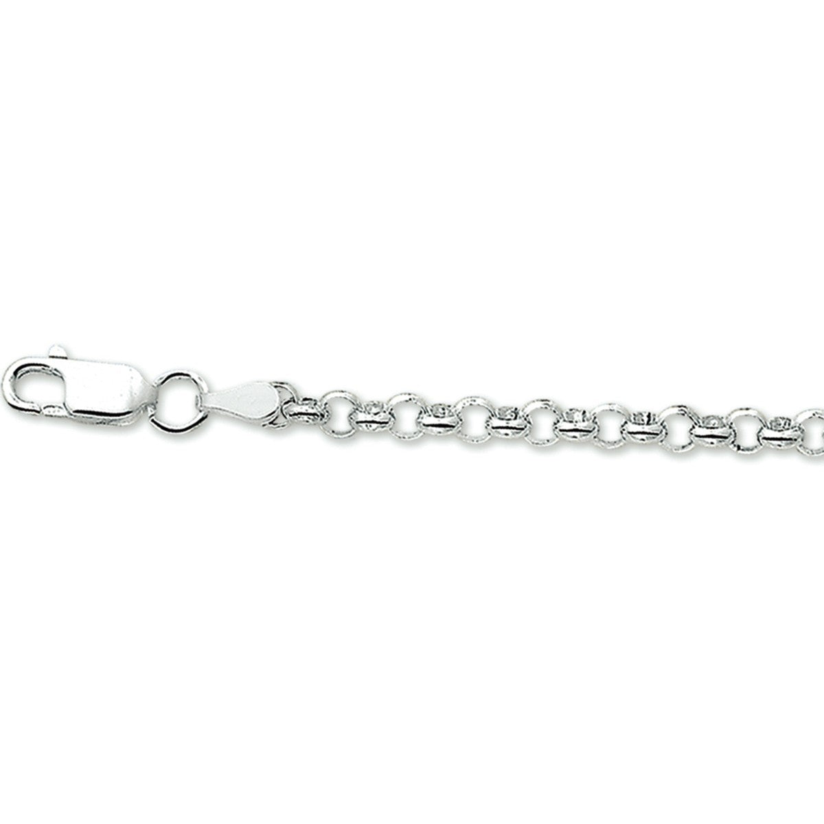 Fantasy Collection Collier jasseron 3,6 mm zilver