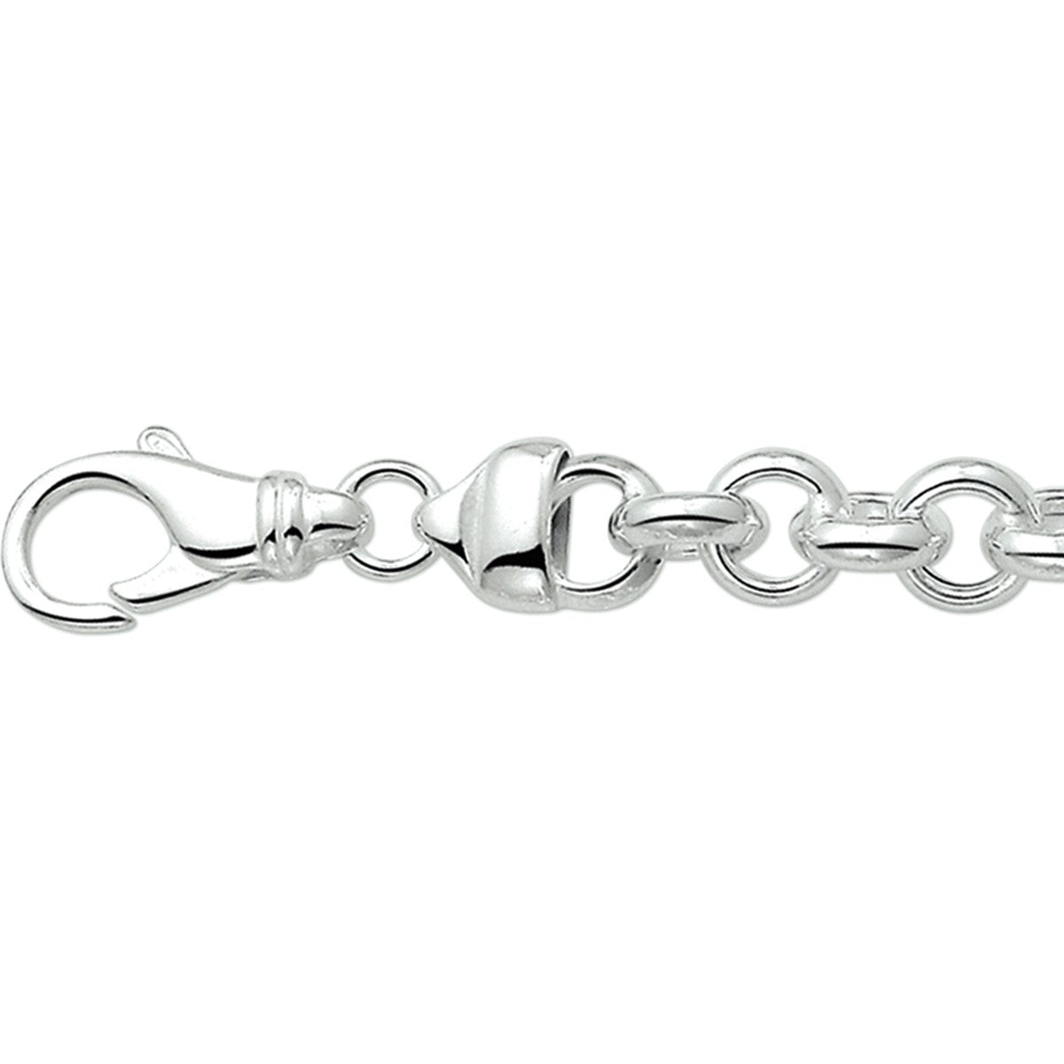 Fantasy Collection Armband jasseron 7,8 mm 20 cm zilver