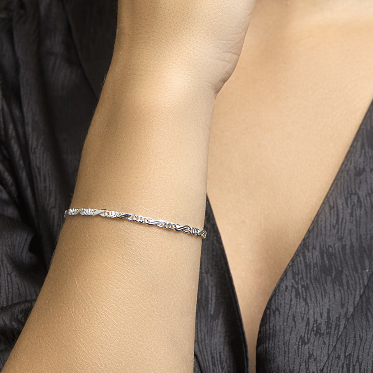 Fantasy Collection Armband valkenoog 3,5 mm zilver