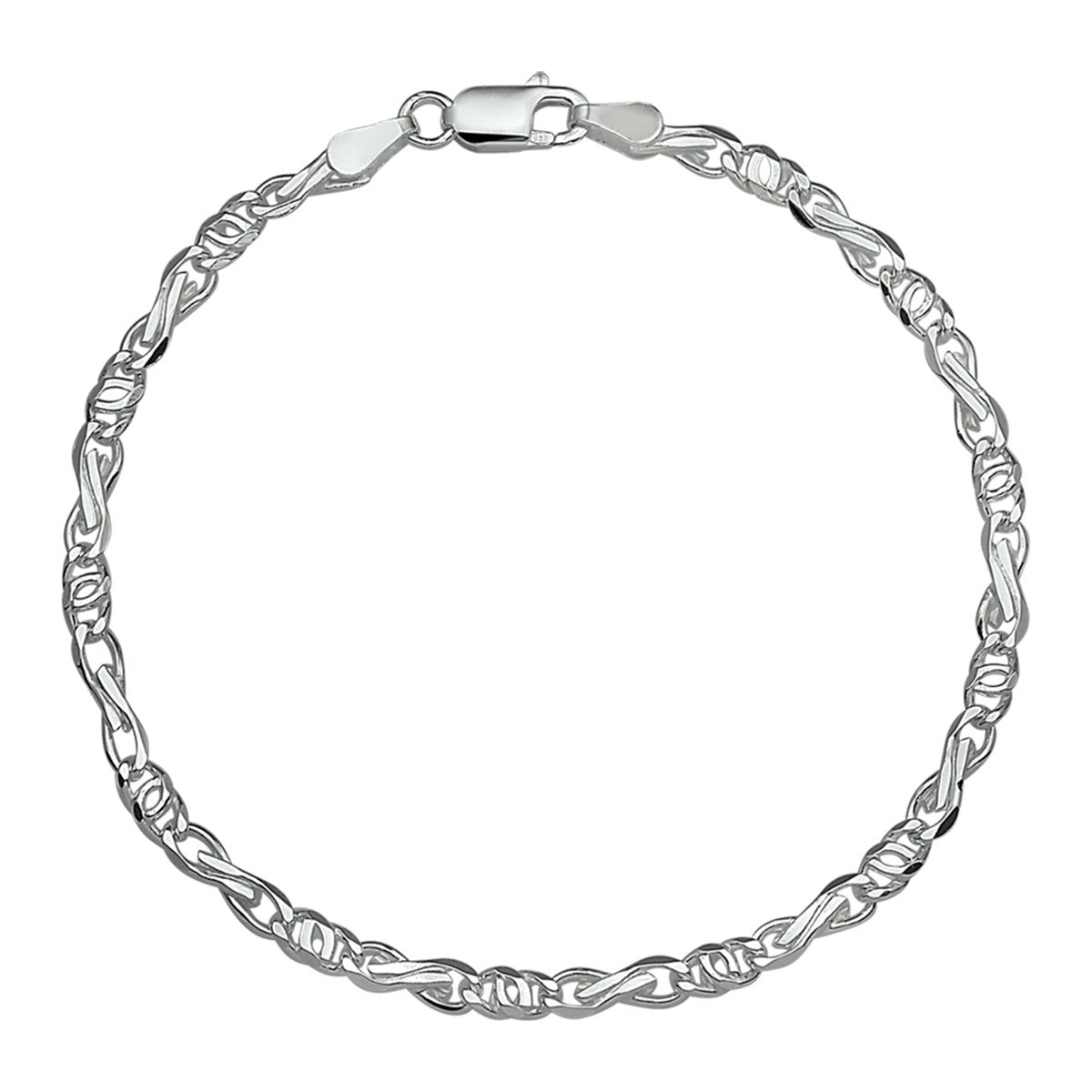 Fantasy Collection Armband valkenoog 3,5 mm zilver