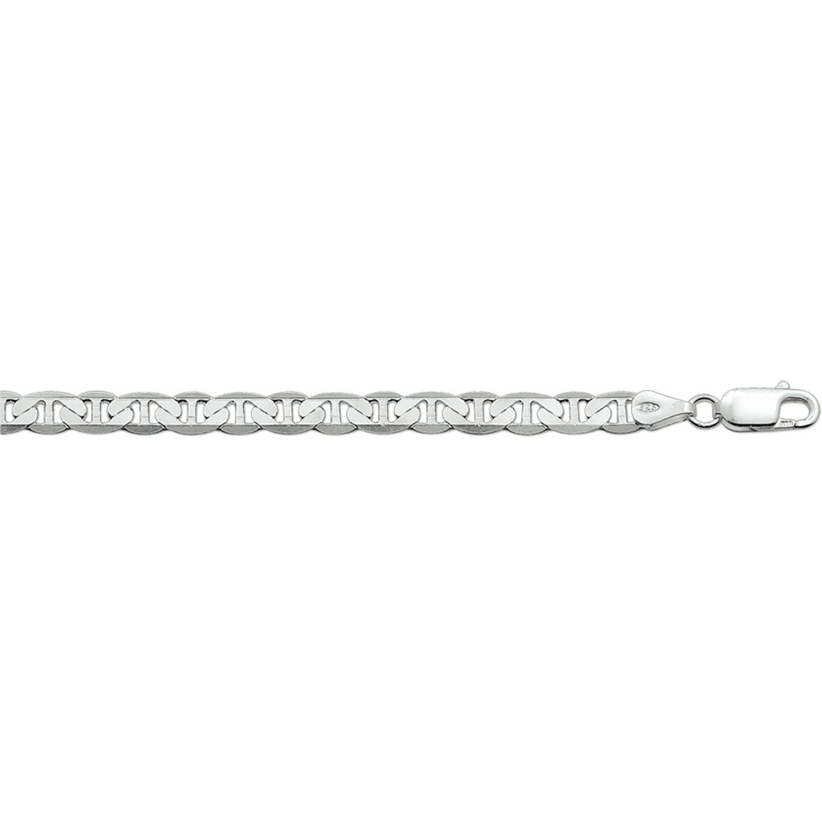 Fantasy Collection Armband anker plat 5,5 mm zilver