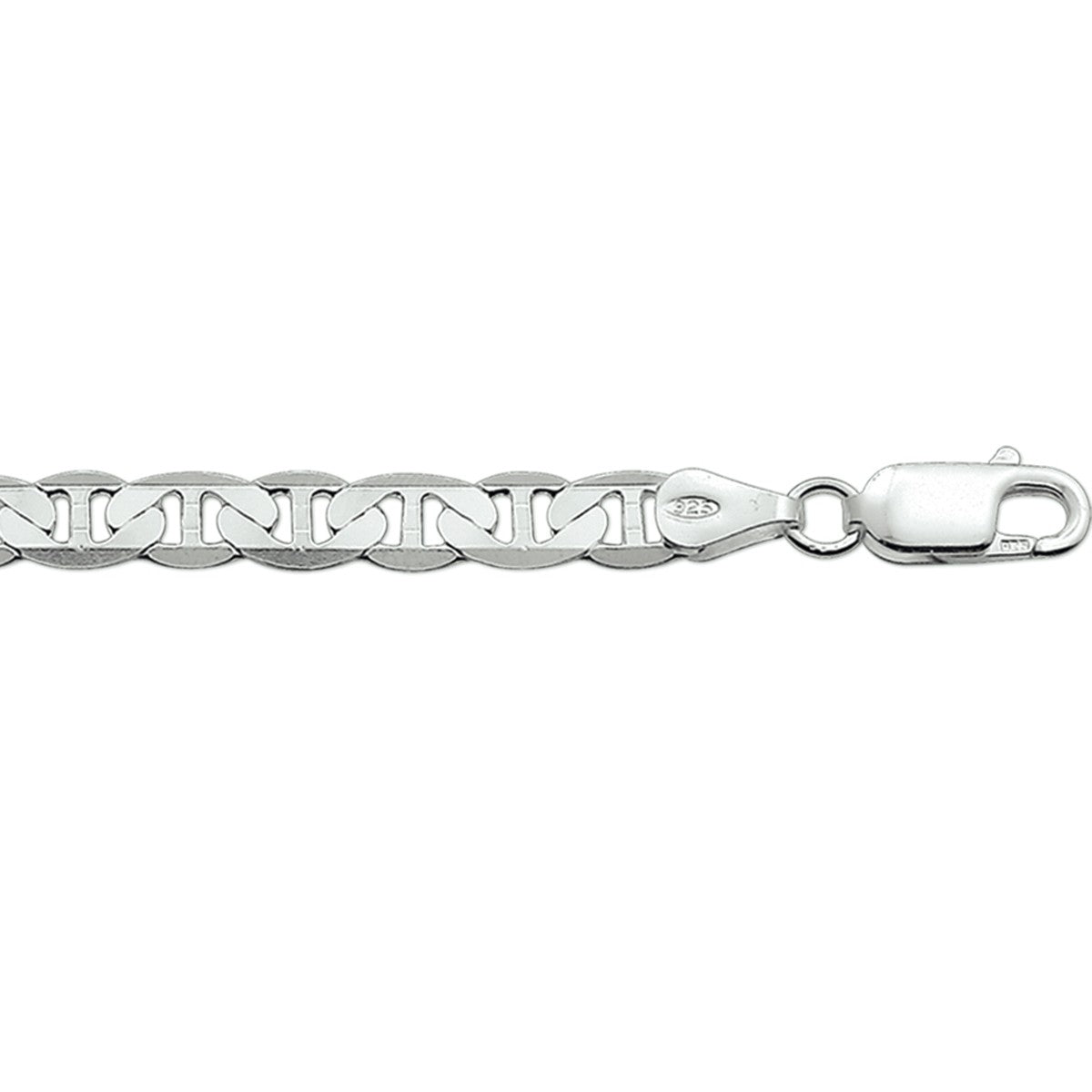 Fantasy Collection Collier anker plat 5,5 mm zilver