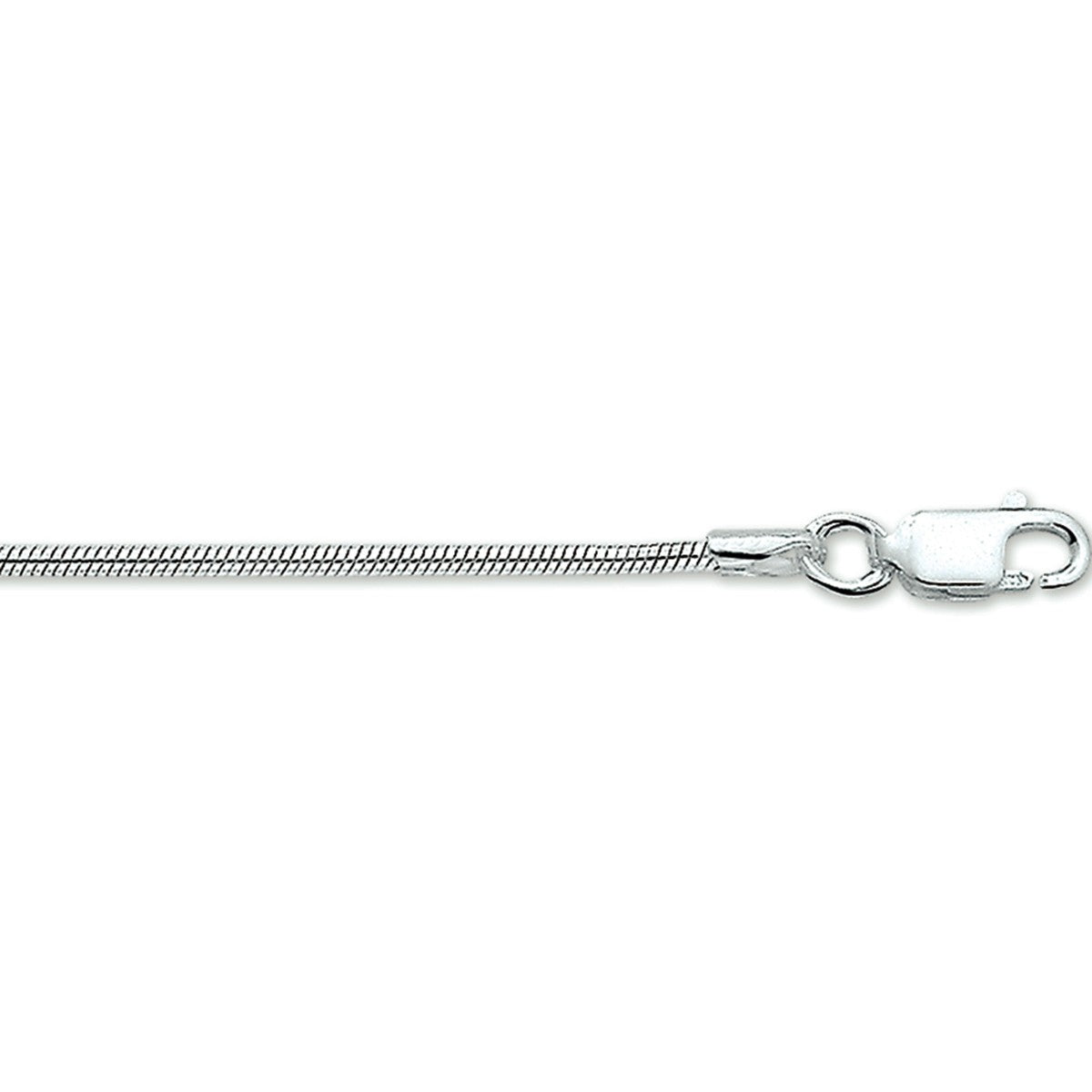 Fantasy Collection Slang rond 1,6 mm zilver halsketting - PSN1002354