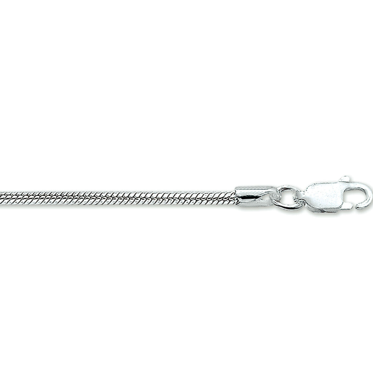 Fantasy Collection Slang rond 2,0 mm zilver halsketting - PSN1002369