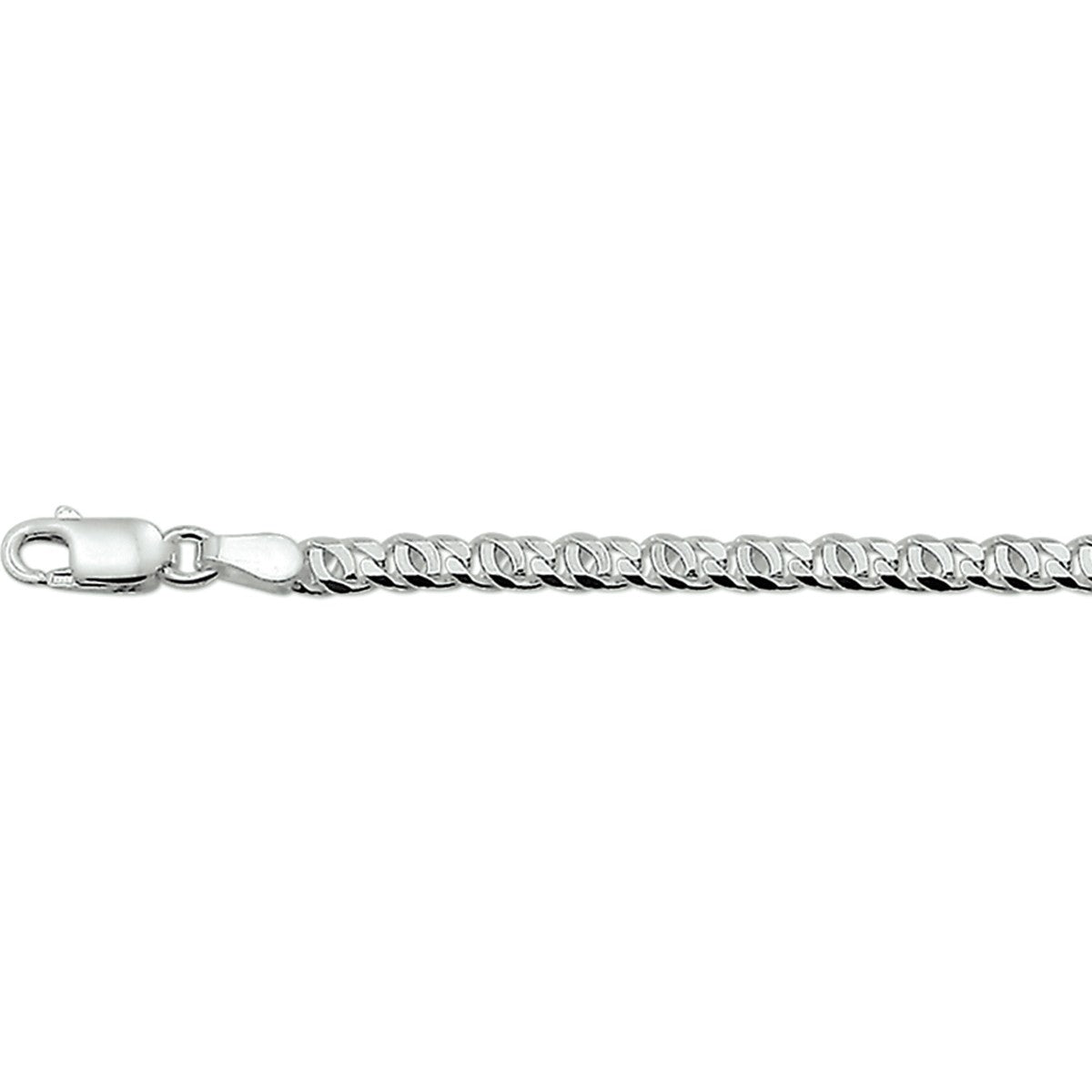 Fantasy Collection Valkenoog 3,3 mm zilver halsketting