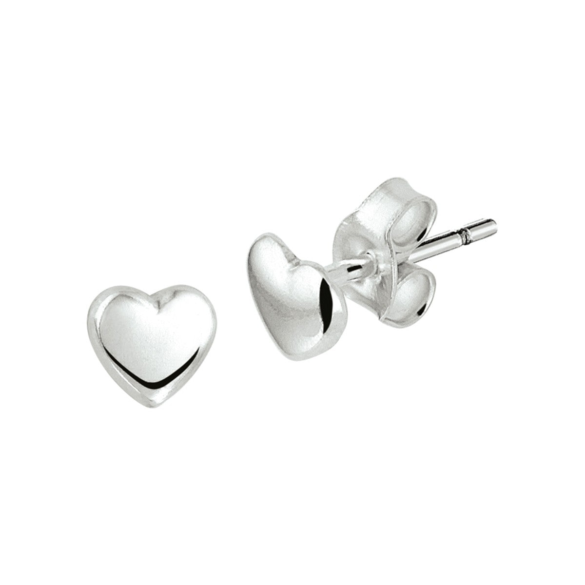 Fantasy Collection Oorbellen hart zilver