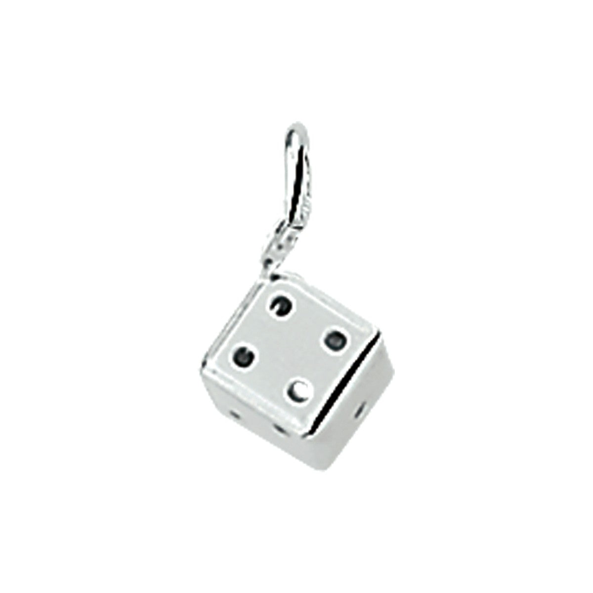 Fantasy Collection Hanger dobbelsteen 8 mm zilver - PSN1003456