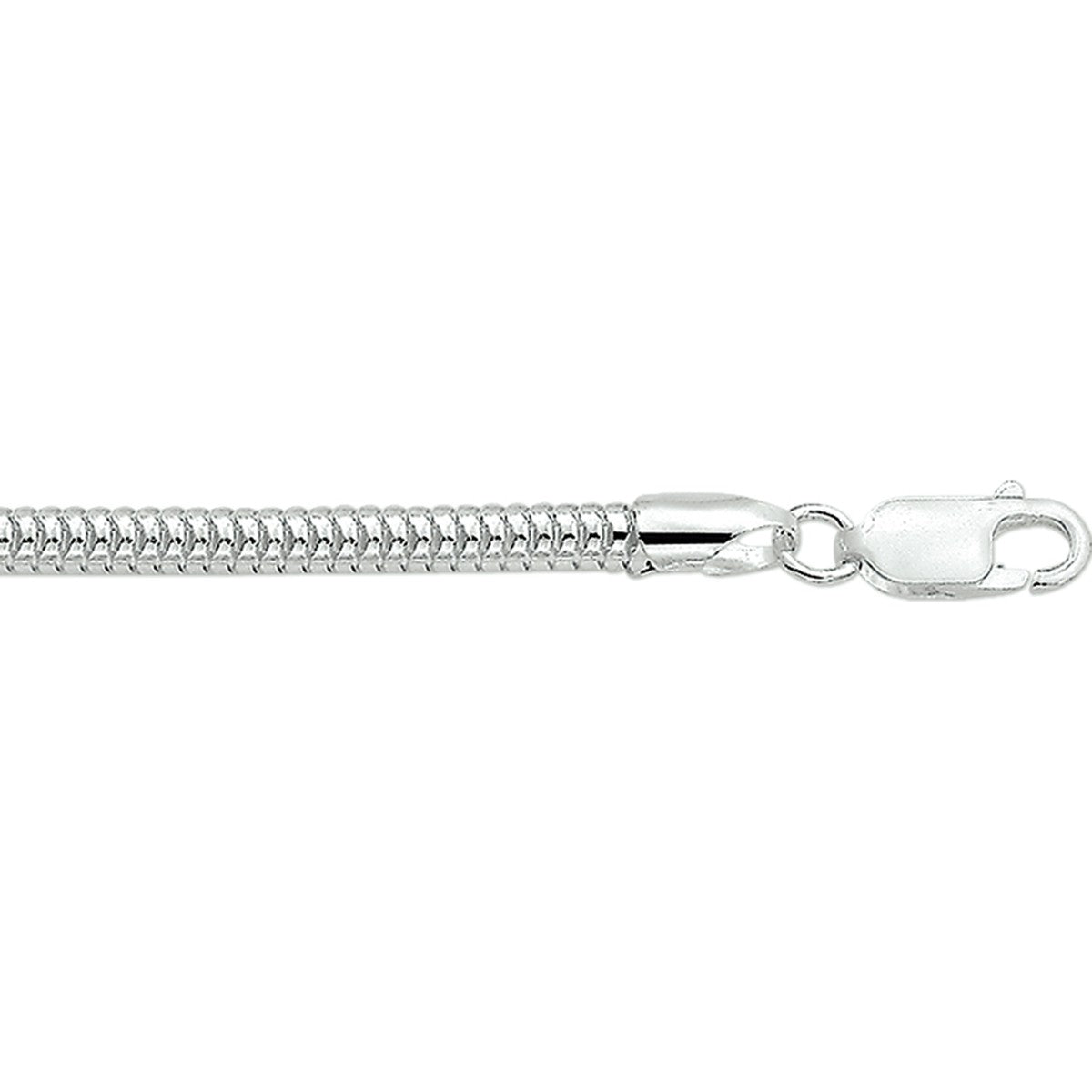 Fantasy Collection Slang rond 4,0 mm zilver halsketting - PSN1003631