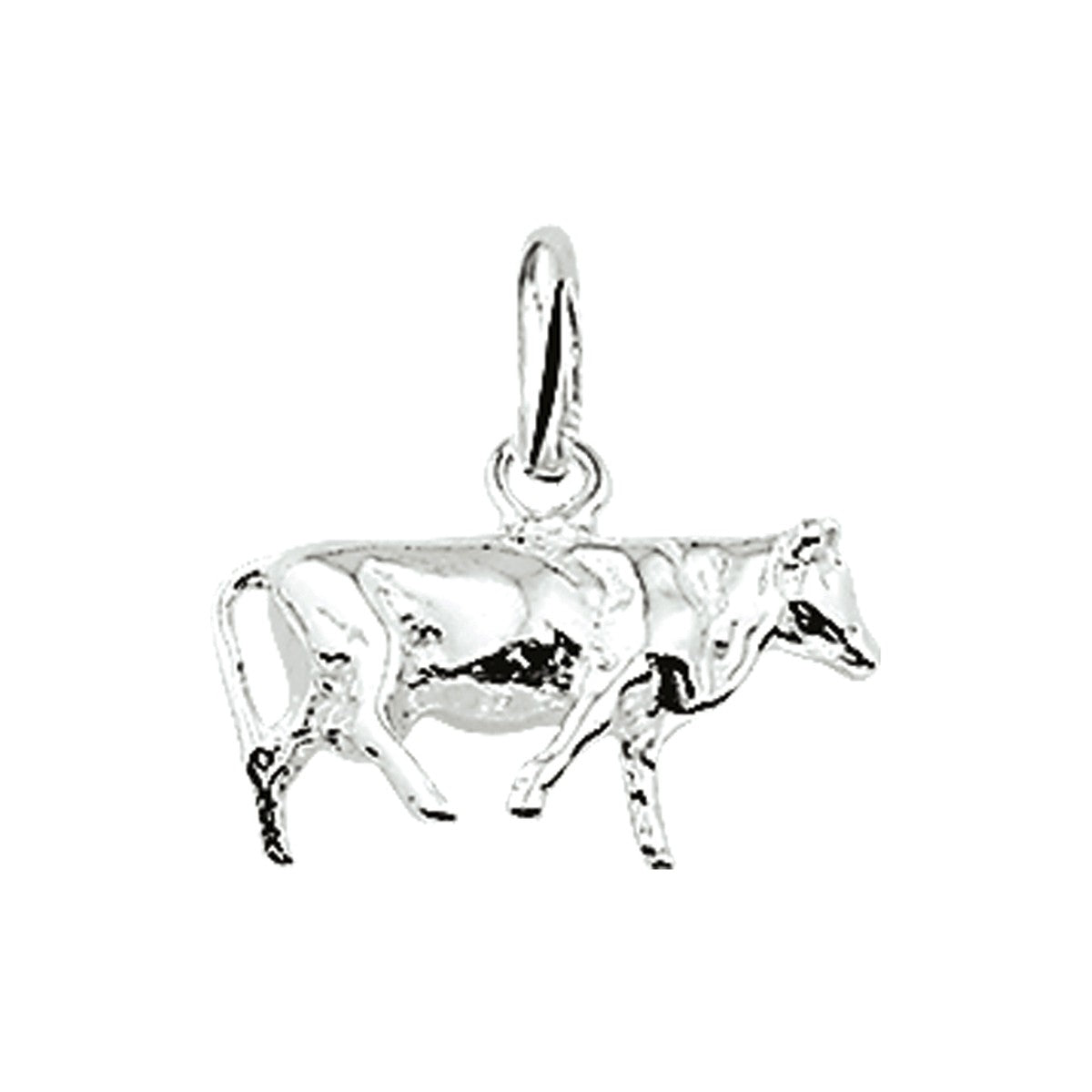 Fantasy Collection Hanger koe 12 mm zilver