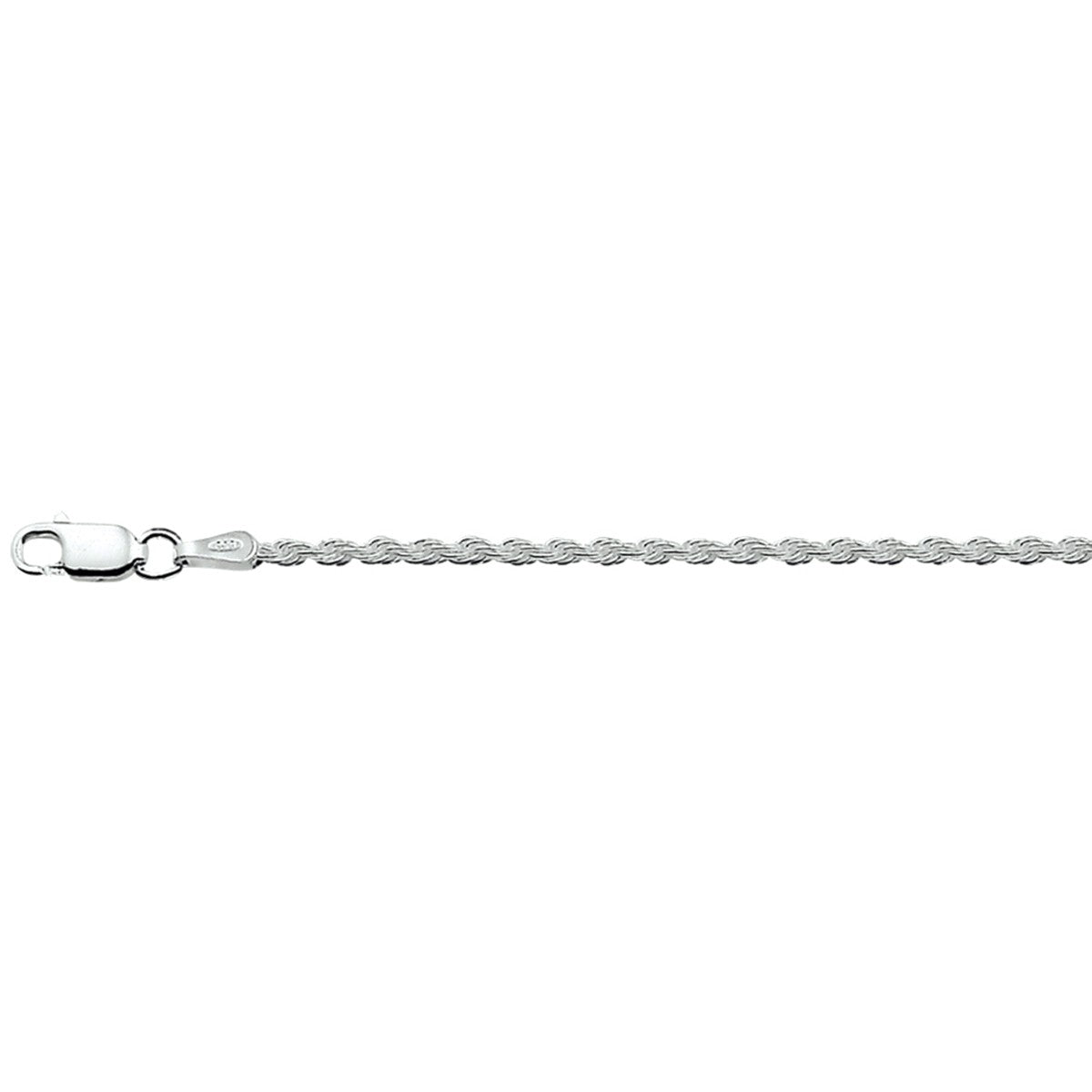 Fantasy Collection Enkelbandje koord 2,0 mm zilver