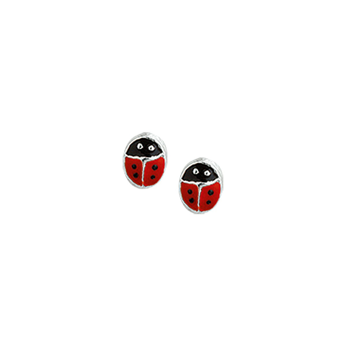 Fantasy Collection Oorbellen lieveheersbeestje zilver