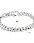 Zilver Wit Armband Vossestaart 6,5 mm Met Groot Springslot 1004582 - PansiteNederland.nl