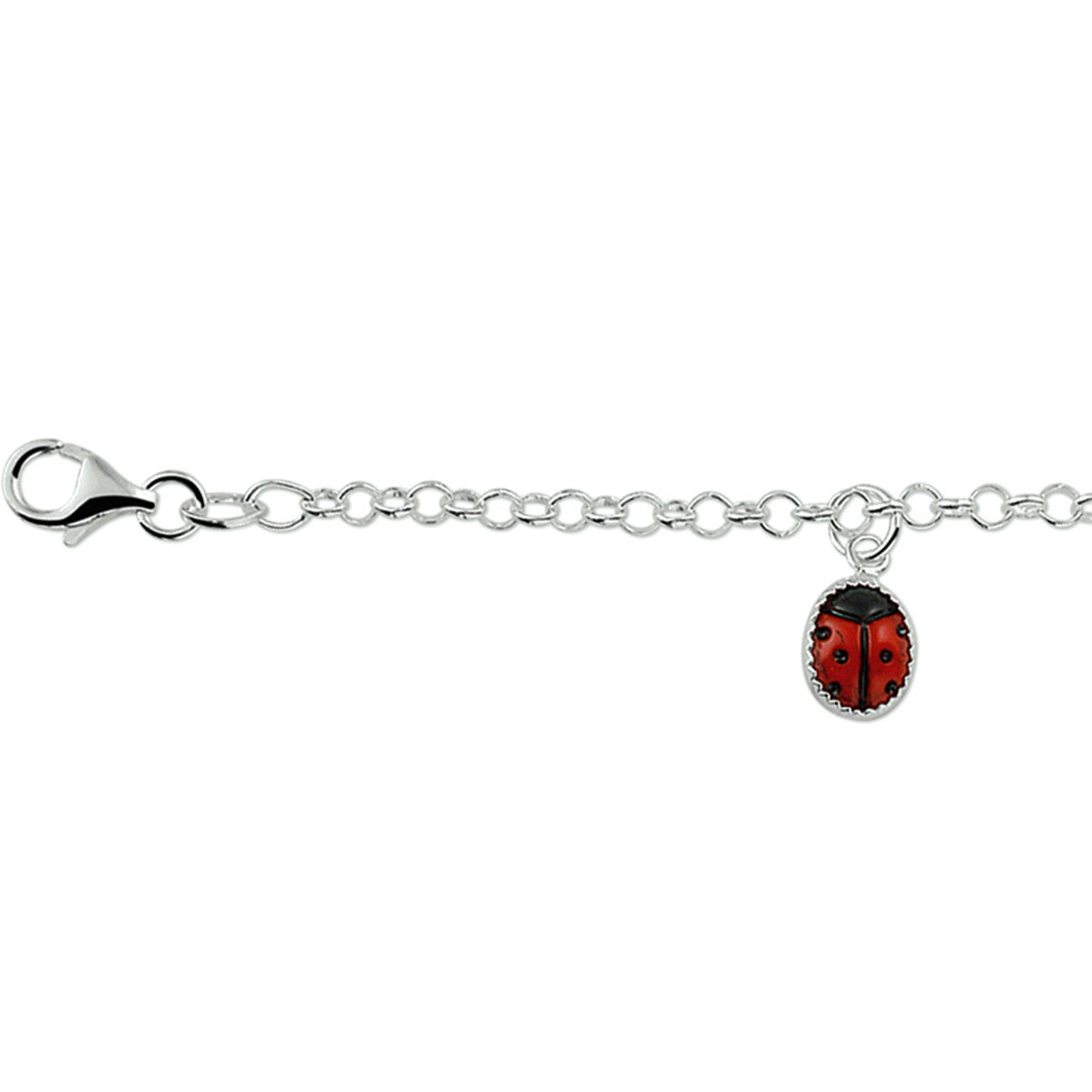 Fantasy Collection Armband lieveheersbeestje zilver