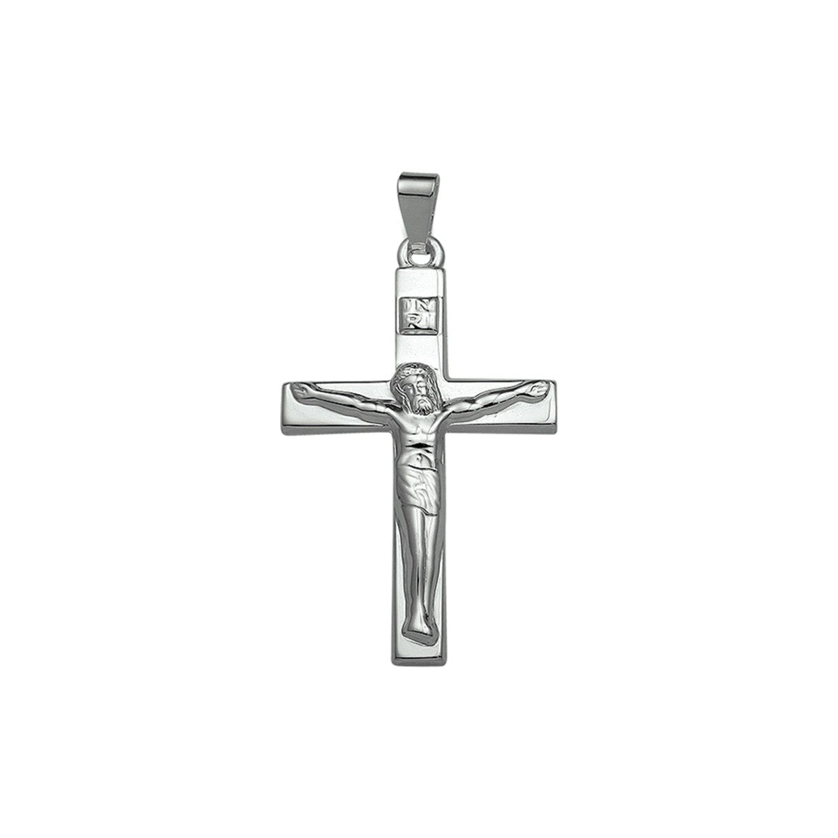 Fantasy Collection Hanger kruis en corpus 28,5 mm zilver