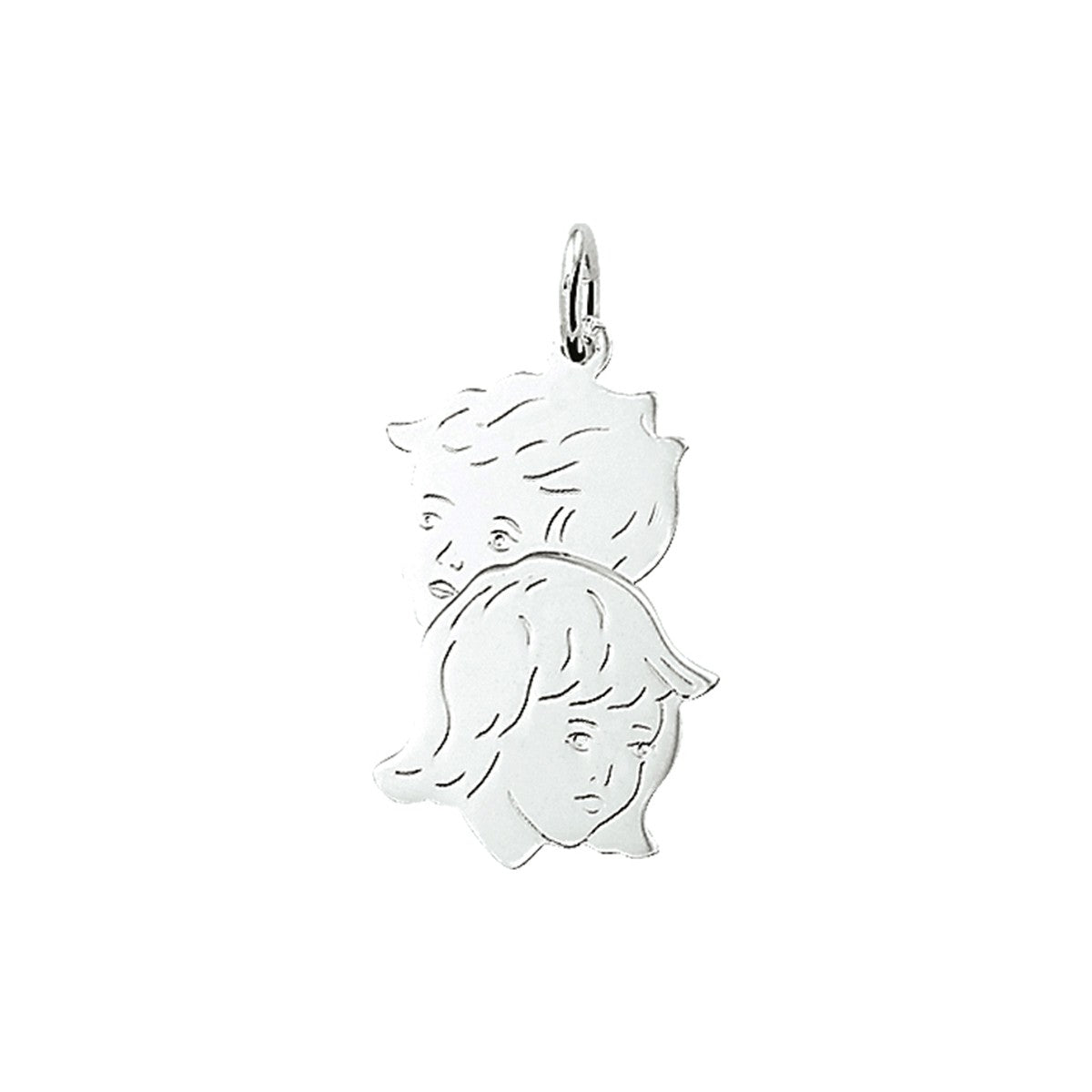 Fantasy Collection Hanger jongen en meisje 23 mm zilver - PSN1005215