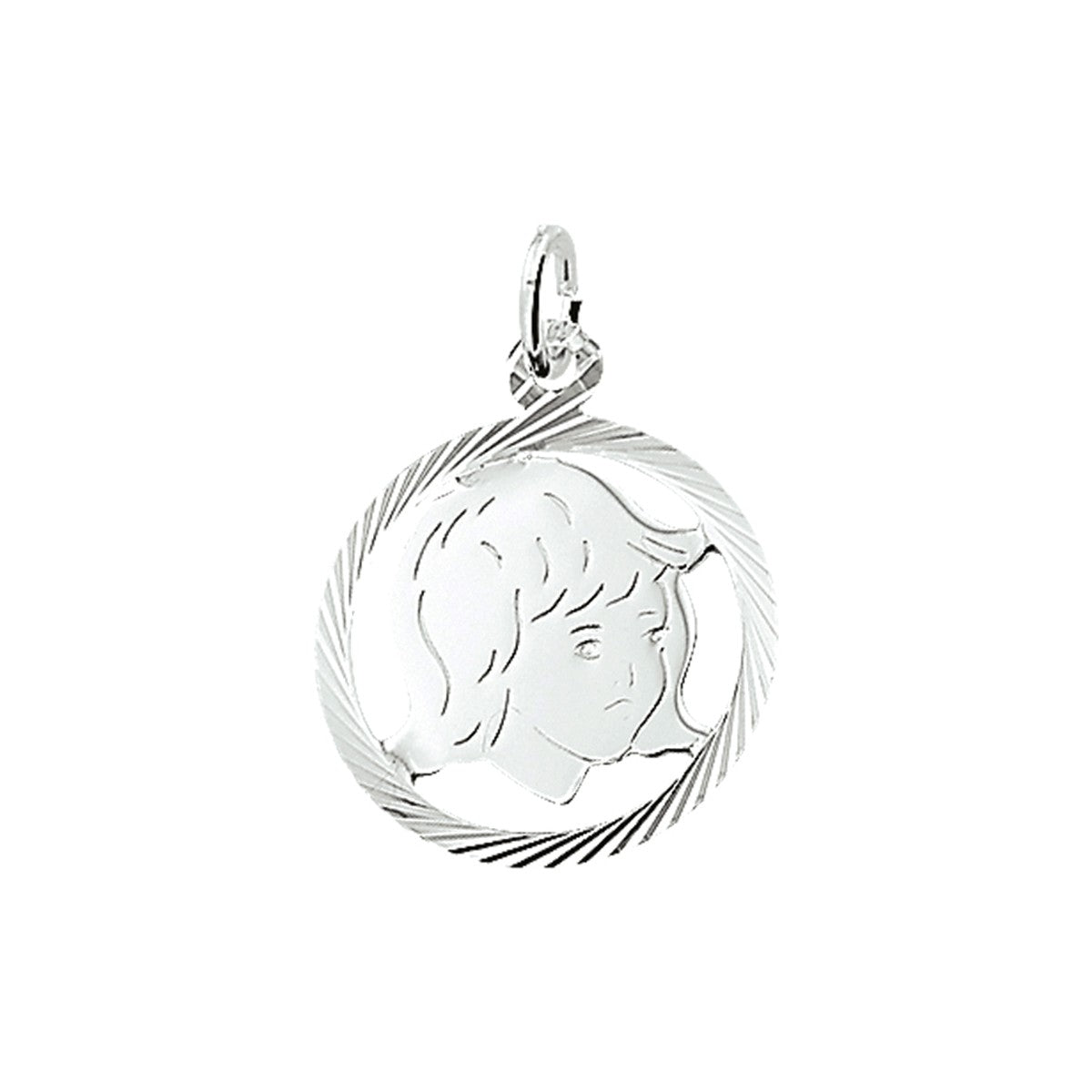 Fantasy Collection Hanger meisje gediamanteerd 19 mm zilver - PSN1005223