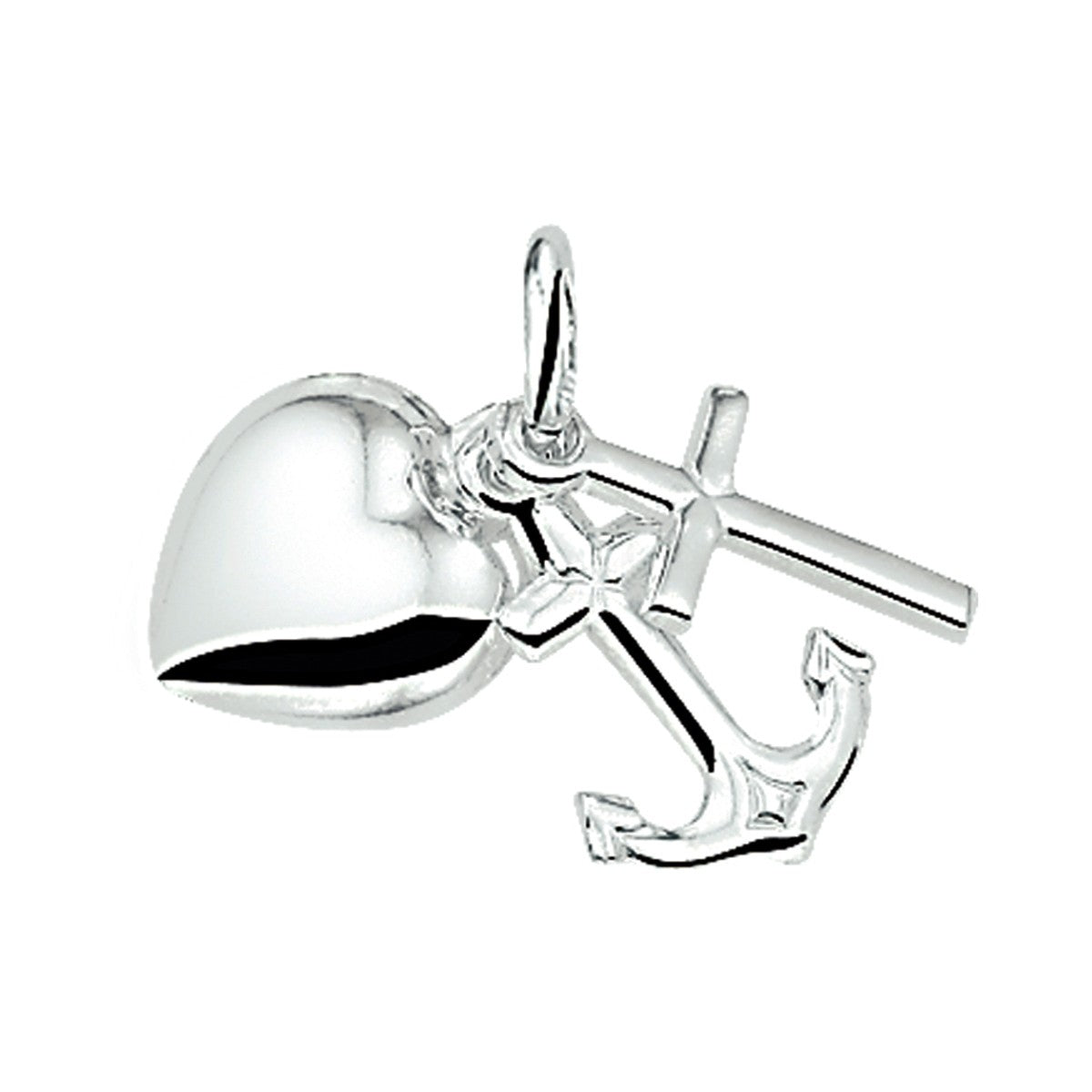 Fantasy Collection Hanger geloof, hoop en liefde zilver