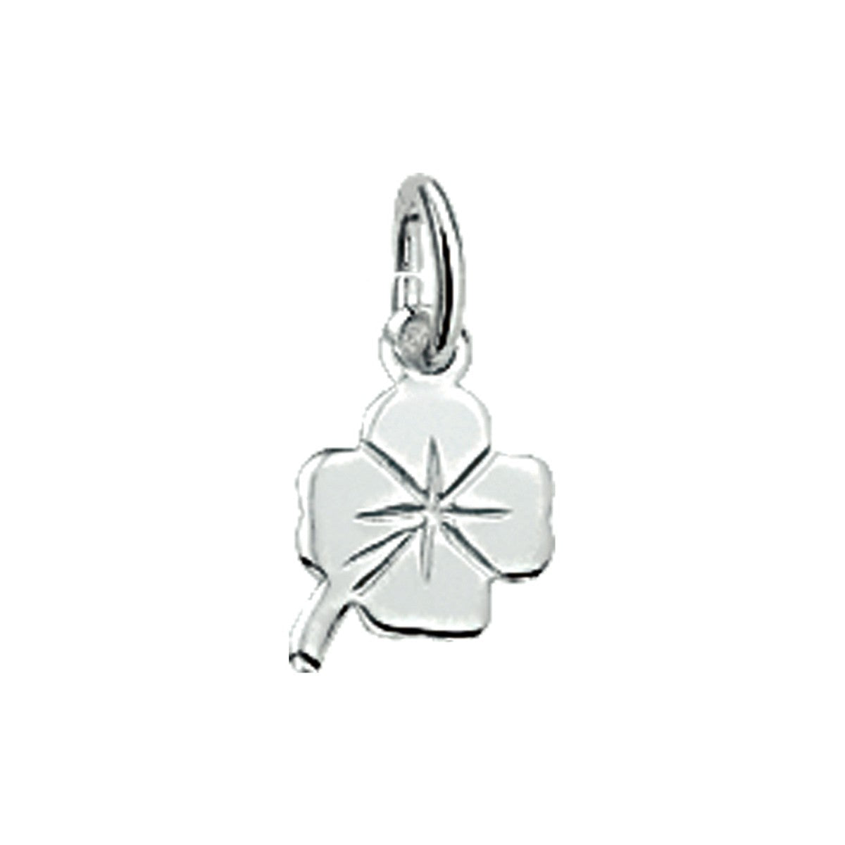 Fantasy Collection Hanger klavertje 7 mm zilver