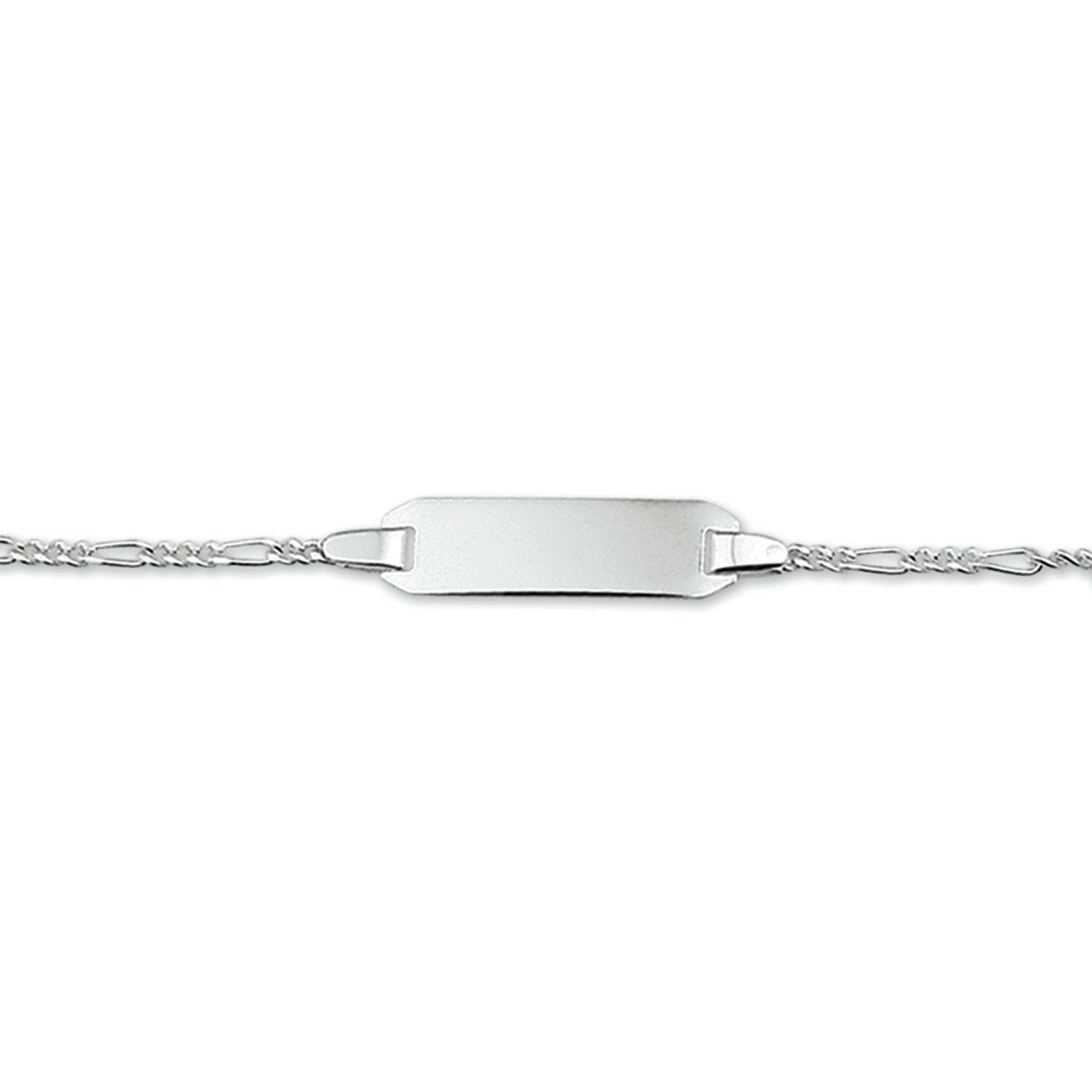 Zilver Graveerarmband Figaro Plaat 5,0 mm 1005623 - PansiteNederland.nl