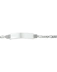 Zilveren Graveerarmband Figaro Plaat 4,8 mm 1005649 - PansiteNederland.nl