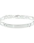 Graveerarmband figaro plaat 7,6 mm 20 cm - PSN1005674 - PansiteNederland.nl