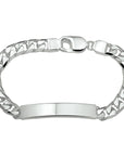 Zilveren Graveerarmband Gourmette 6-Zijdes Geslepen Plaat 8 mm 1014757 - PansiteNederland.nl