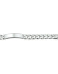Zilver Wit Graveerarmband Gourmette Plaat 10 Mm 21 Cm 1005728 - PansiteNederland.nl