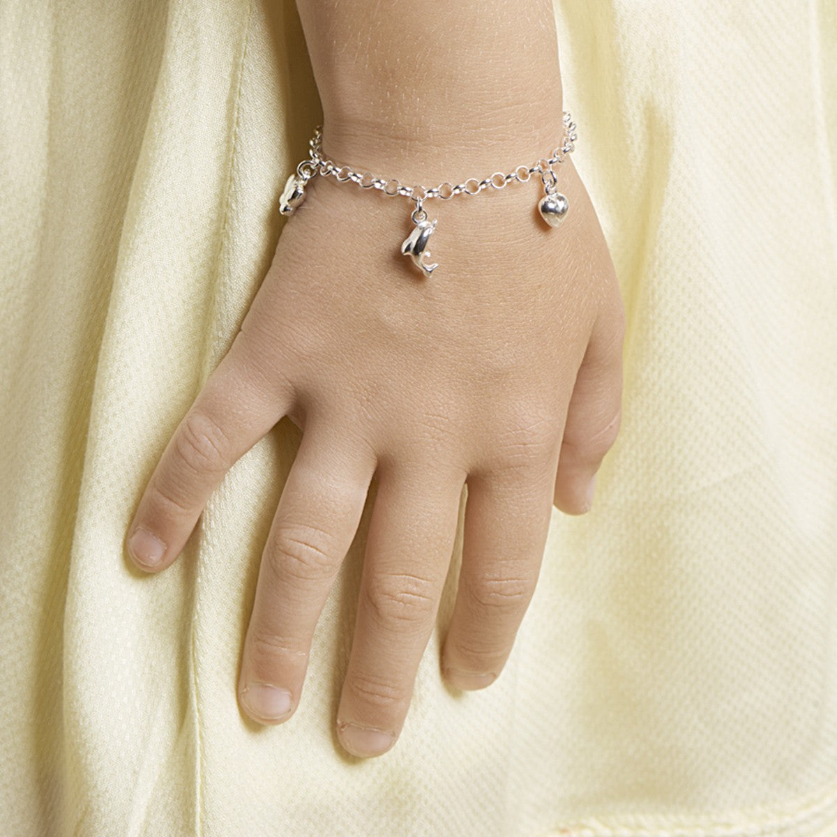 Fantasy Collection Armband diverse bedels 15 cm zilver